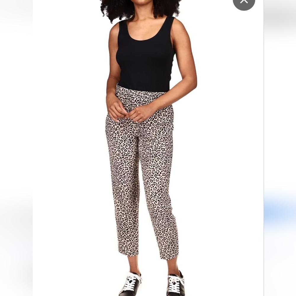 MICHAEL Michael Kors Cheetah Pull-On Pants. Size L. EUC
